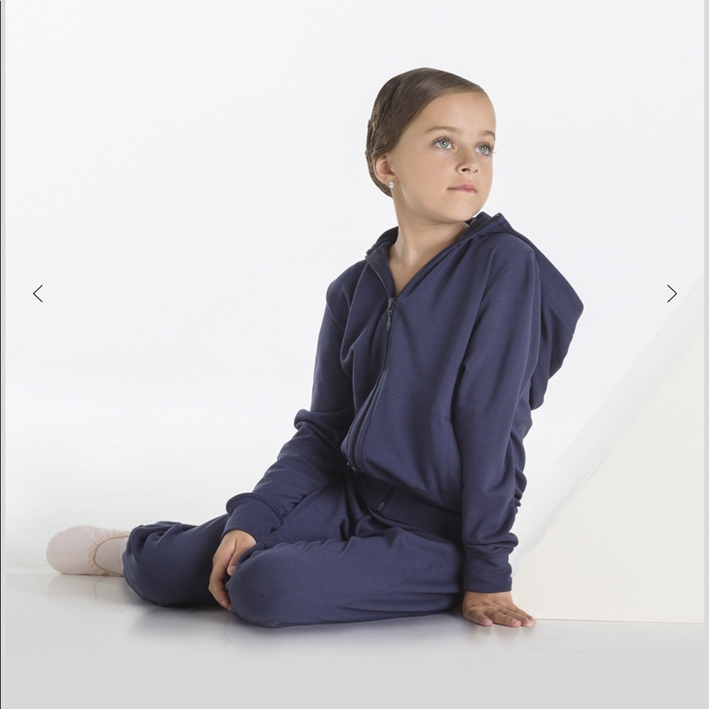 Wear Moi Dancewear Navy Warm Up Dance Set C 7/8